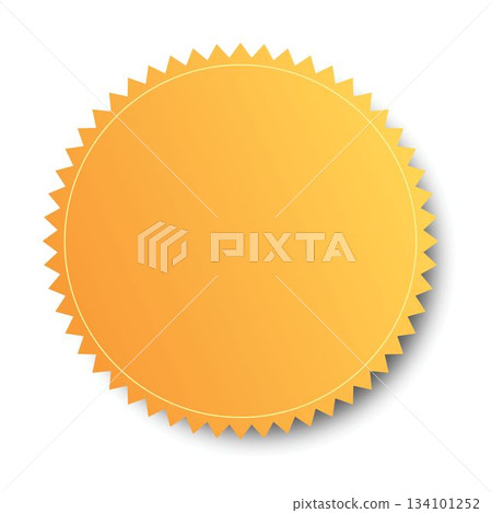 Composition of yellow shape on white background Composition of yellow shape on white background 134101252