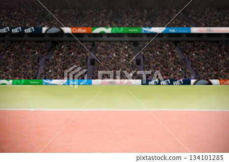 Computer graphic image of stadium 134101285