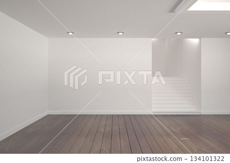 Digitally generated room with stairs Digitally generated room with stairs 134101322