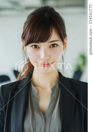 Young woman working in the office 134101773