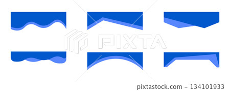 Header website divider modern bottom section, border template, curve wavy separator Abstract banner cover collection. Header website divider modern bottom section, border template, curve wavy separator Abstract banner cover collection. 134101933
