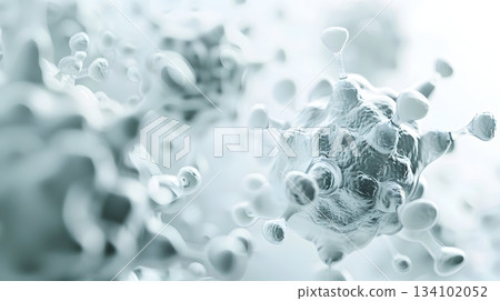 Abstract medical background of DNA double helix and molecular structure: biotechnology and scientific research concept 134102052