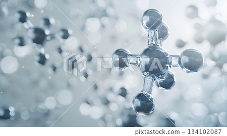 DNA雙螺旋和分子結構的醫學背景概述：生物技術和科學研究概念 134102087