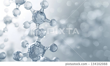 DNA雙螺旋和分子結構的醫學背景概述：生物技術和科學研究概念 134102088