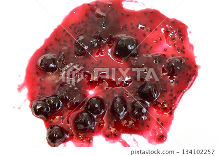 Currant jam stain. Currant jam stain. 134102257