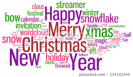 Christmas Tag Cloud Christmas Tag Cloud 134102544