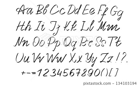 Letters and numbers of the Latin alphabet Letters and numbers of the Latin alphabet 134103194