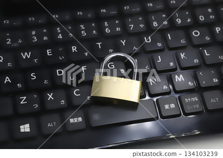 Padlock and keyboard password image Padlock and keyboard password image 134103239