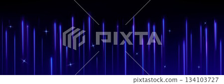 Vertical upward lines glowing on black background 134103727