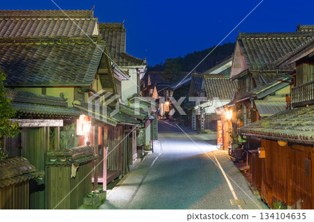 Okayama_Fukiya Furusato Village night view Okayama_Fukiya Furusato Village night view 134104635