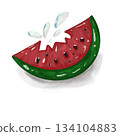 half watermelon look delicious and fresh 134104883