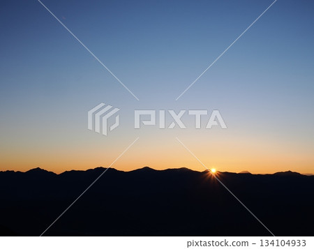 南阿爾卑斯山的日出 134104933