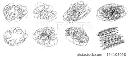 Frustrated, confused, worried, thinking icon, black line Frustrated, confused, worried, thinking icon, black line 134105038