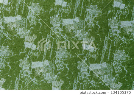 Olive-green fabric texture with lurex and an abstract pattern Olive-green fabric texture with lurex and an abstract pattern 134105370