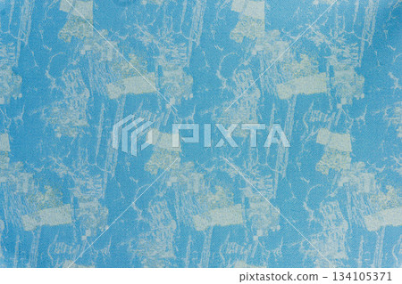 Bright blue fabric texture with lurex and an abstract light pattern Bright blue fabric texture with lurex and an abstract light pattern 134105371