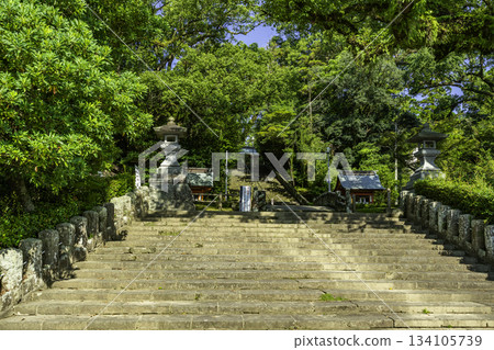 霧島鹿兒島神社石階通往霧島市,鹿兒島縣 霧島鹿兒島神社石階通往霧島市,鹿兒島縣 134105739