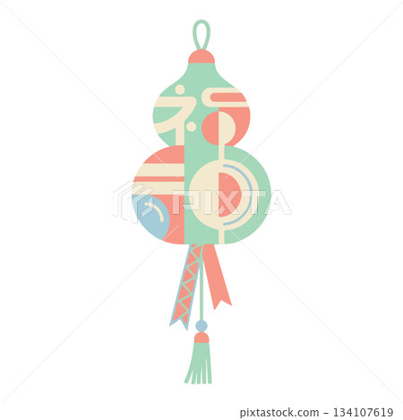 Geometric Gourd Ornament Geometric Gourd Ornament 134107619