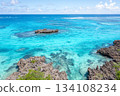 Miyakojimas clear turquoise ocean and vibrant coral reefs 134108234