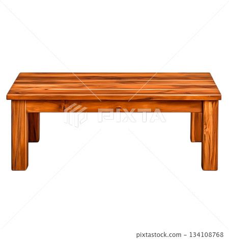 Rustic Wooden Coffee Table with Simple Design and Natural Finish for Cozy Living Room Rustic Wooden Coffee Table with Simple Design and Natural Finish for Cozy Living Room 134108768