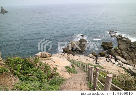 Coastal cliff walk, Kashinsho seascape 134109010