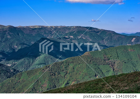 Shikoku Mountains as seen from Shikoku Karst 134109104
