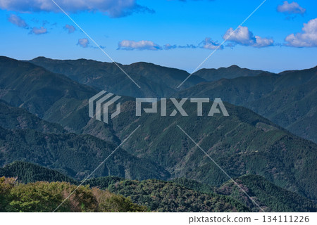 從四國喀斯特地形眺望四國山脈 從四國喀斯特地形眺望四國山脈 134111226