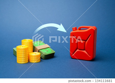 High gasoline and fuel prices. Increased excise taxes and duties. Rising transport costs and market pressure. Energy economy and consumer spending impact. 134111681