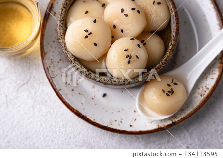 Tang yuan rice dumpling balls for Chinese lunar New year celebration Tang yuan rice dumpling balls for Chinese lunar New year celebration 134113595