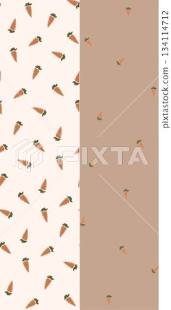 Assorted floral geometric and heart pattern panel designs in soft pastel colors 134114712