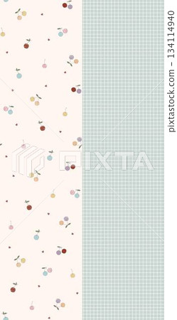 Assorted floral geometric and heart pattern panel designs in soft pastel colors Assorted floral geometric and heart pattern panel designs in soft pastel colors 134114940