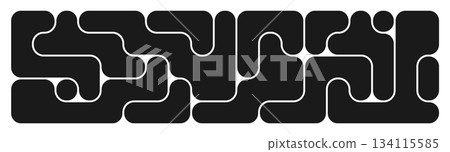 background with black liquid connected circle dots.metaballs pattern on white. abstract geometric shapes collection Point movement flat icon background with black liquid connected circle dots.metaballs pattern on white. abstract geometric shapes collection Point movement flat icon 134115585