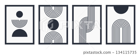 geometric, design, vector 134115735