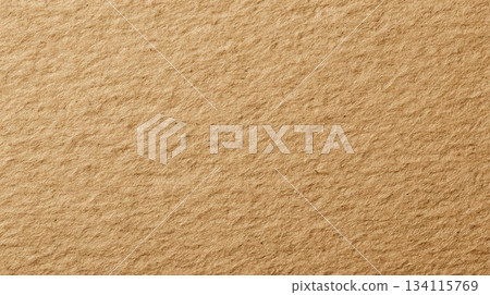 Detailed Textured Brown Craft Paper Background for Design 134115769
