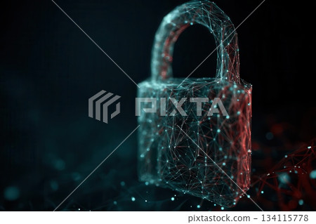 Digital Padlock Security Concept Data Protection, Network, Cyber Digital Padlock Security Concept Data Protection, Network, Cyber 134115778