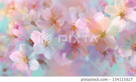 Elegant Floral Blossoms Soft Pastel Cherry Blossom Backgrounds Elegant Floral Blossoms Soft Pastel Cherry Blossom Backgrounds 134115827