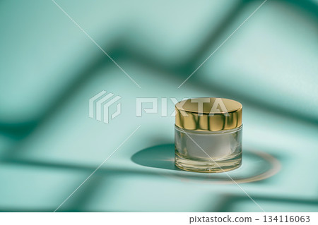 Glass skincare cream jar Glass skincare cream jar 134116063
