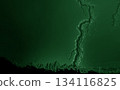 Abstract dark green texture forming river delta design 134116825