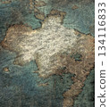 Ukraine country shape on grunge map texture 134116833