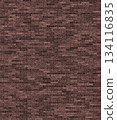 Brown brick wall with rough texture background 134116835