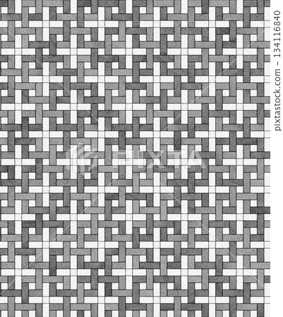 Interwoven geometric gray abstract basketweave pattern background 134116840