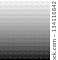Abstract geometric pattern showing a grey gradient and metallic texture 134116842