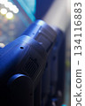 row of moving heads stage lighting fixtures 134116883