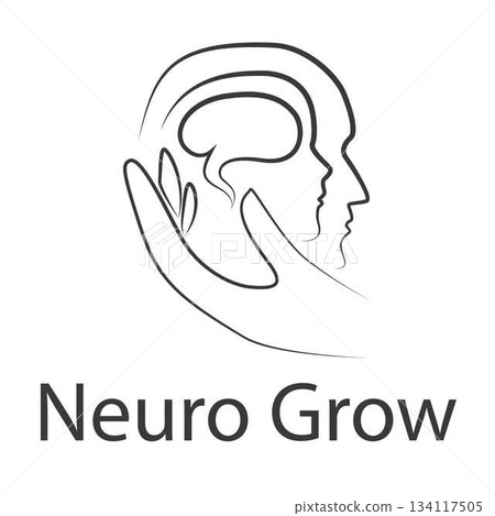 Neuro logo for growth of brain 134117505