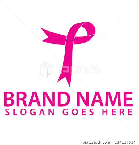 Elegant ribbon shaped into letter T 134117534