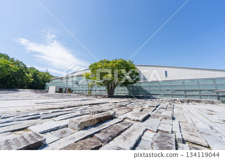 郡山市美術館及其石板鋪砌的前院 134119044