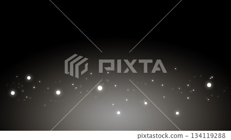White particle cluster on black background 134119288