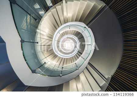 Spiral staircase at Koriyama City Central Community Center Spiral staircase at Koriyama City Central Community Center 134119366