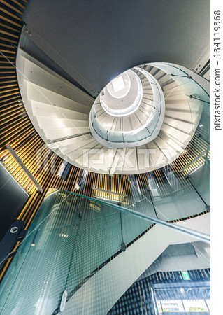 Spiral staircase at Koriyama City Central Community Center Spiral staircase at Koriyama City Central Community Center 134119368