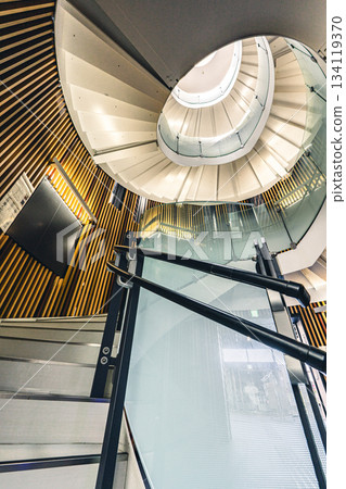 Spiral staircase at Koriyama City Central Community Center Spiral staircase at Koriyama City Central Community Center 134119370