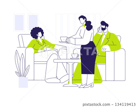 Customer-oriented company abstract concept vector illustration. Customer-oriented company abstract concept vector illustration. 134119413